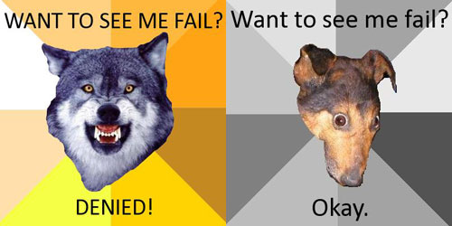 Courage Wolf Versus Depression Dog