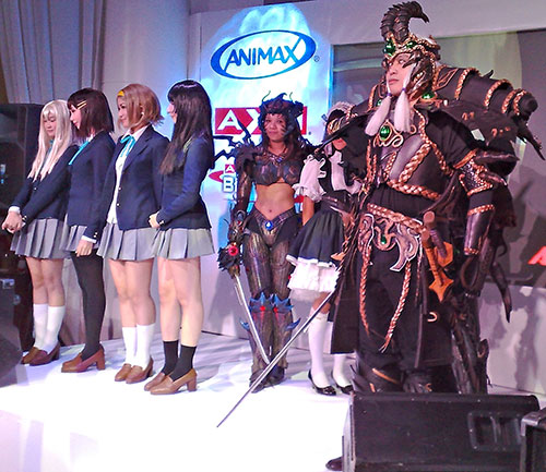 Cosplayers On Stage