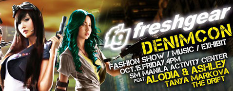 DenimCon by Freshgear featuring Alodia and Ashley.